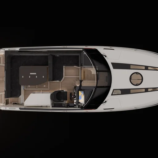 C91C Digital pre-rigging, Mercury AMS Twin, DTS top mount smart craft gateway no instruments, no steering cylinder from model year 22-