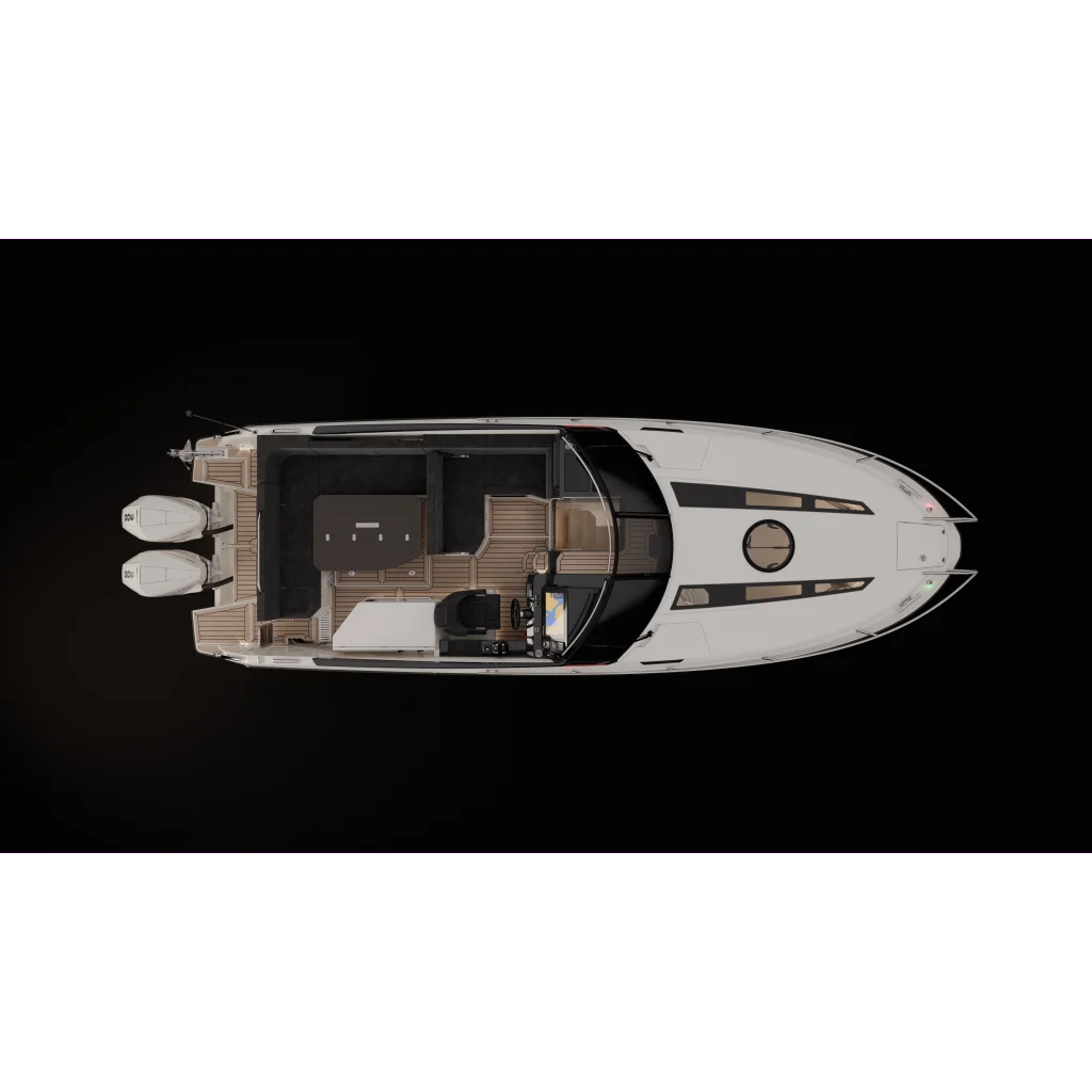 C91C Digital pre-rigging, Mercury AMS Twin, DTS top mount smart craft gateway no instruments, no steering cylinder from model year 22-