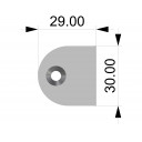 skive-for-montering-av-pleksiglass-akterport-30x29x3mm-rustfri-syrefast